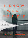 Imagen de portada para I Know What You Did